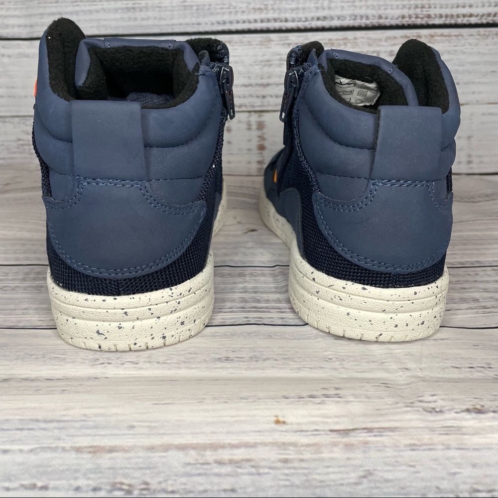 XIDISO Girls/Boys/Kids Mid Top Sneakers (Navy Blue/Orange/White) NWOT - Picture 9 of 13
